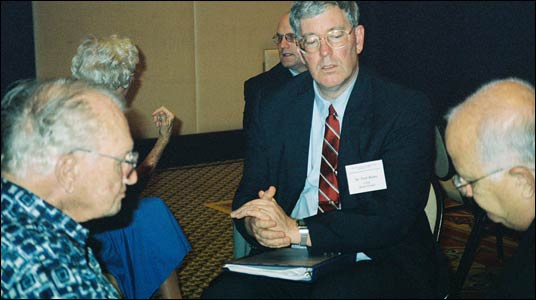 Photo of VBDR Members in discussion with Veterans